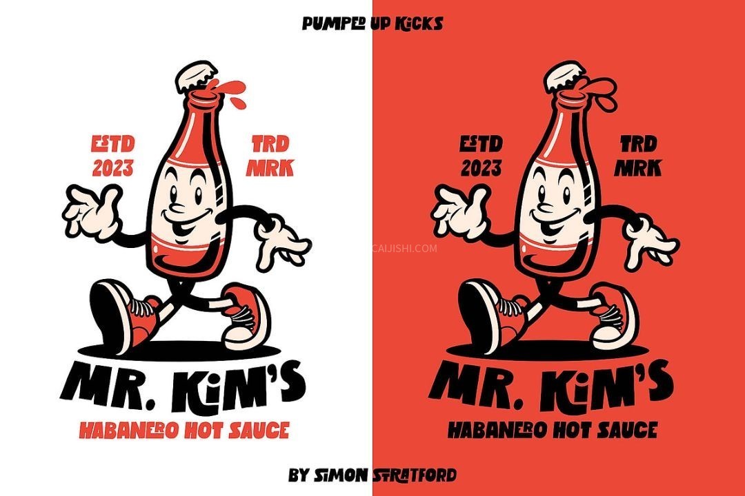 Pumped Up Kicks 趣味跳跃感现代英文字体